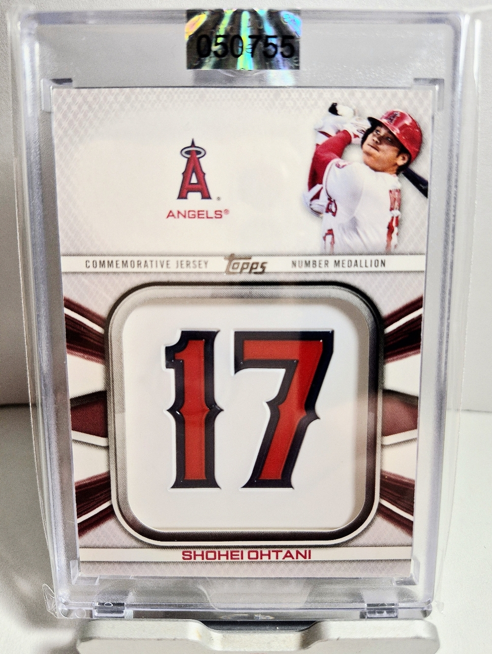 TOPPS Shohei Ohtani ROOKIE of the Year:  MVP JERSEY INVESTMENT CARD MINT Cond.